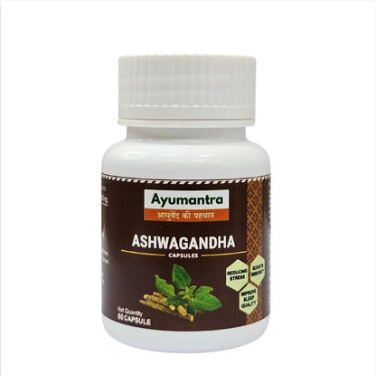 Ayumantra Ashwagandha Capsules 500mg – Stress, Sleep & Immunity Support
